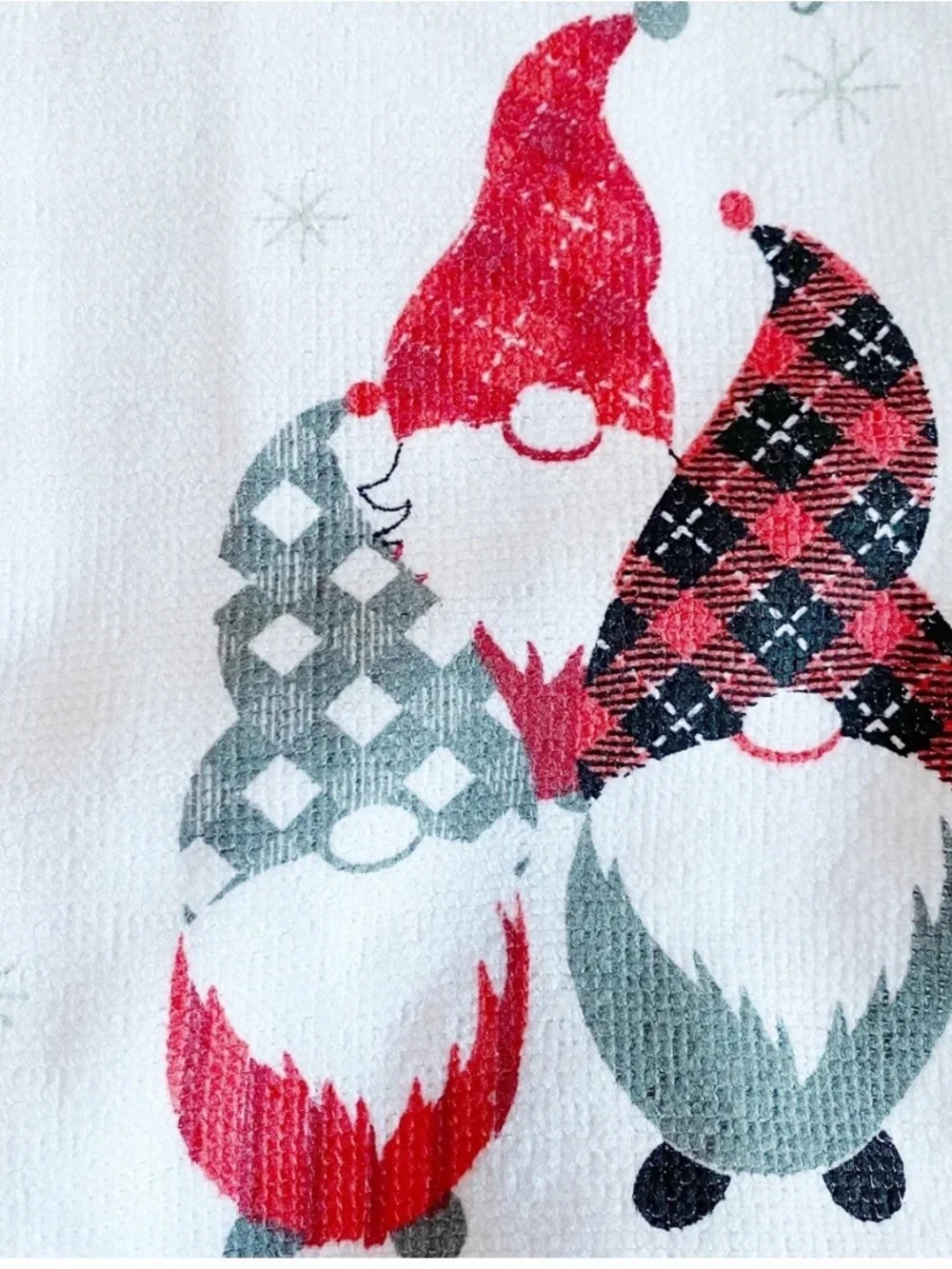 Gnome for the Holidays Red Kitchen Set-3Piece(OvenMitt,PotHolder,Towel)